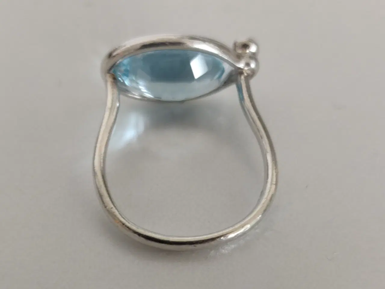 Billede 2 - Georg Jensen Savannah ring sterling Sølv blå topas