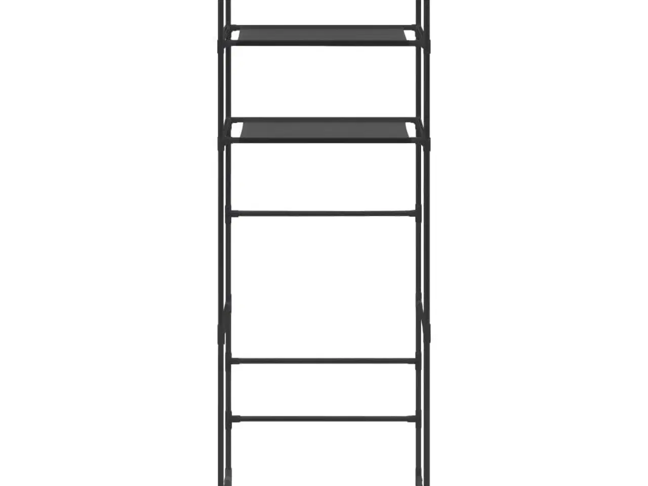 Billede 3 - Opbevaringsstativ med 3 hylder 53x28x169 cm sort