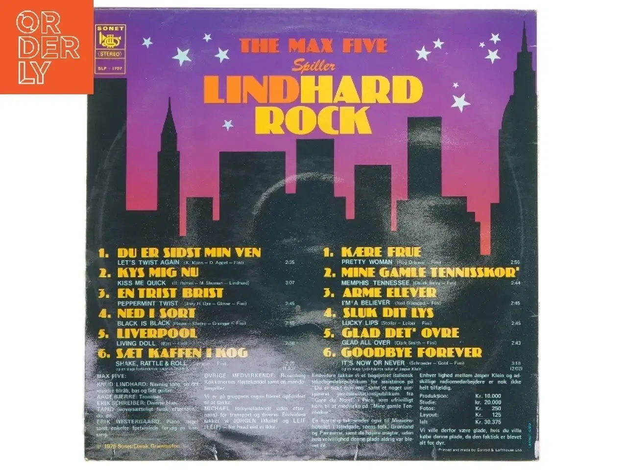 Billede 2 - The Max Five - Linhardt Rock LP fra Sonet