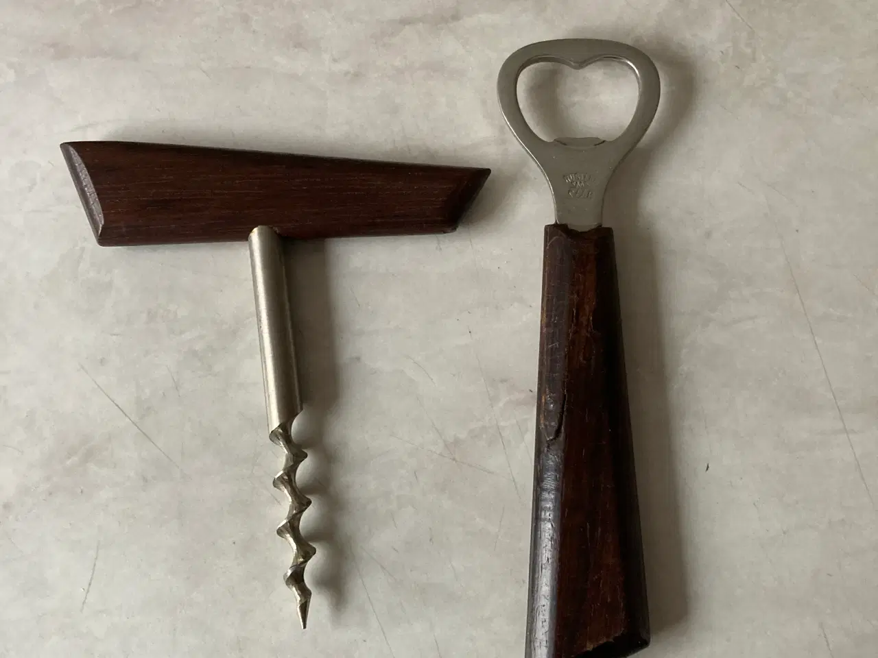 Billede 1 - Teaktræs proptrækker og oplukker