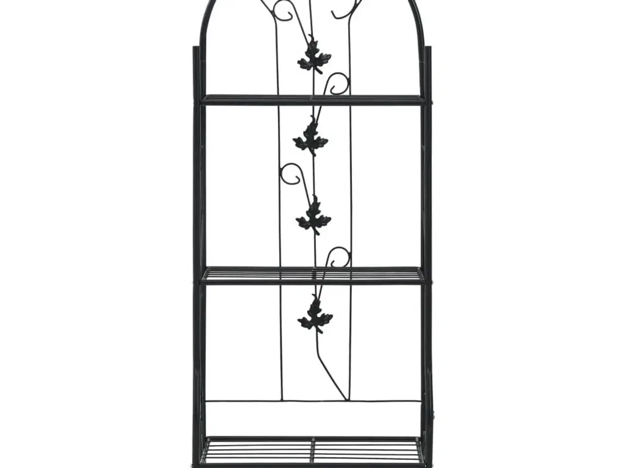 Billede 2 - Plantestativ med 3 hylder 52x28x128 cm jern sort