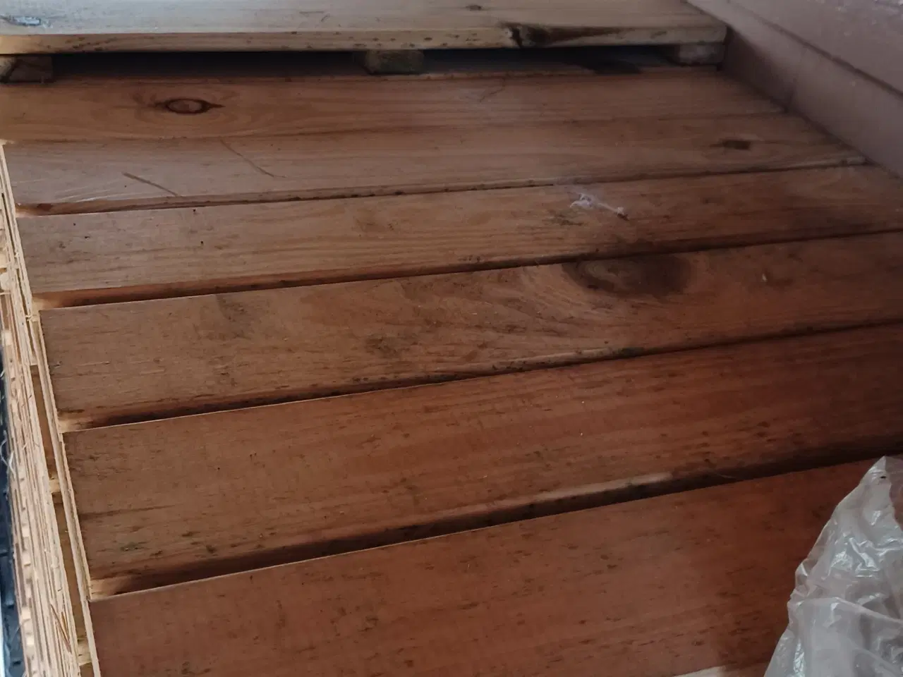Billede 2 - 60 x 60 cm træfliser med støttekant. Teltgulv