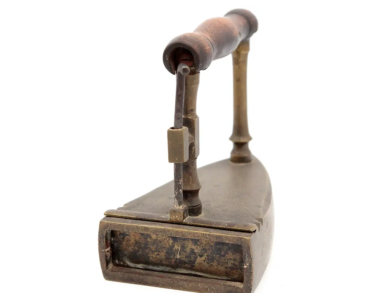 Billede 3 - Dansk messing strygejern No. 7 ca. 1850