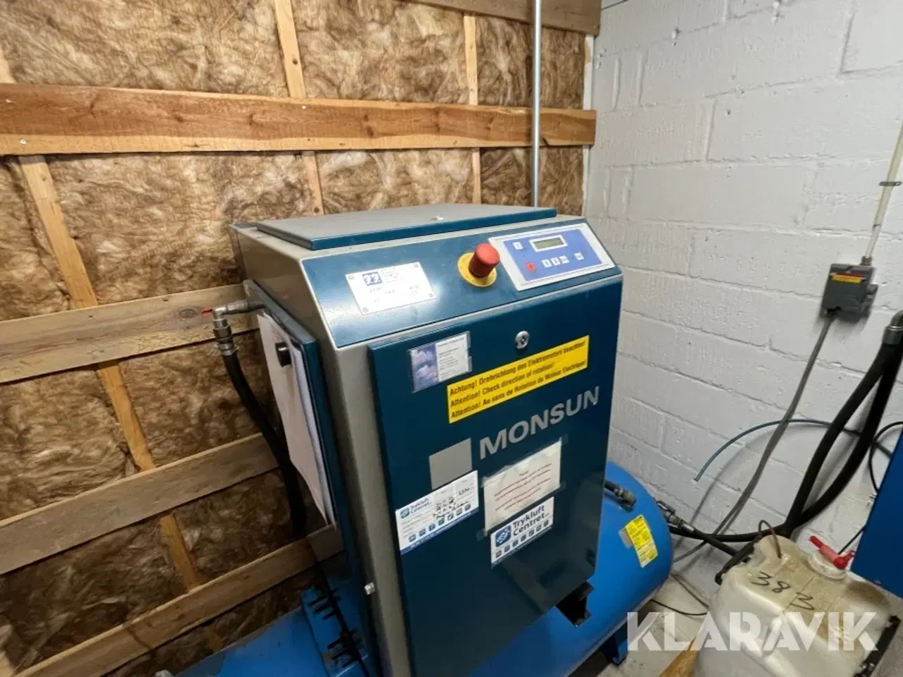 Billede 3 - Compressor med tørreanlæg MONSUN 500 liters tank