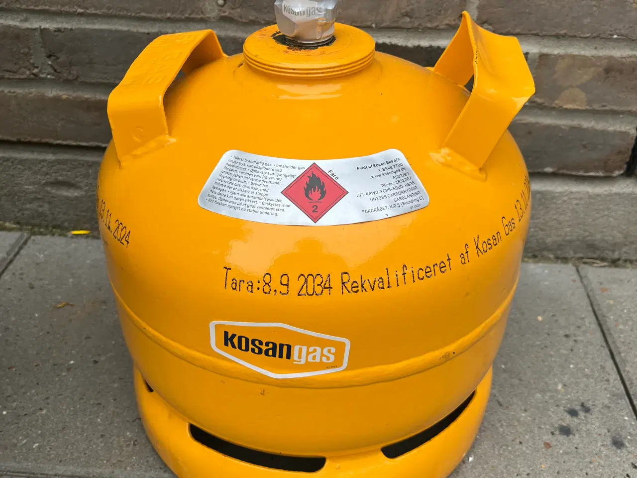 Billede 1 - 5 kg gasflaske fuld 