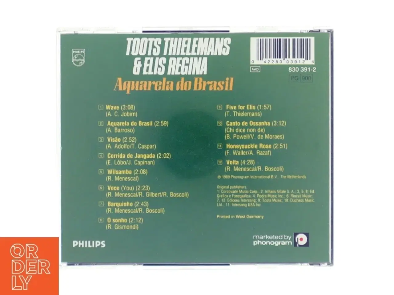 Billede 2 - CD med Toots Thielemans & Elis Regina fra Philips