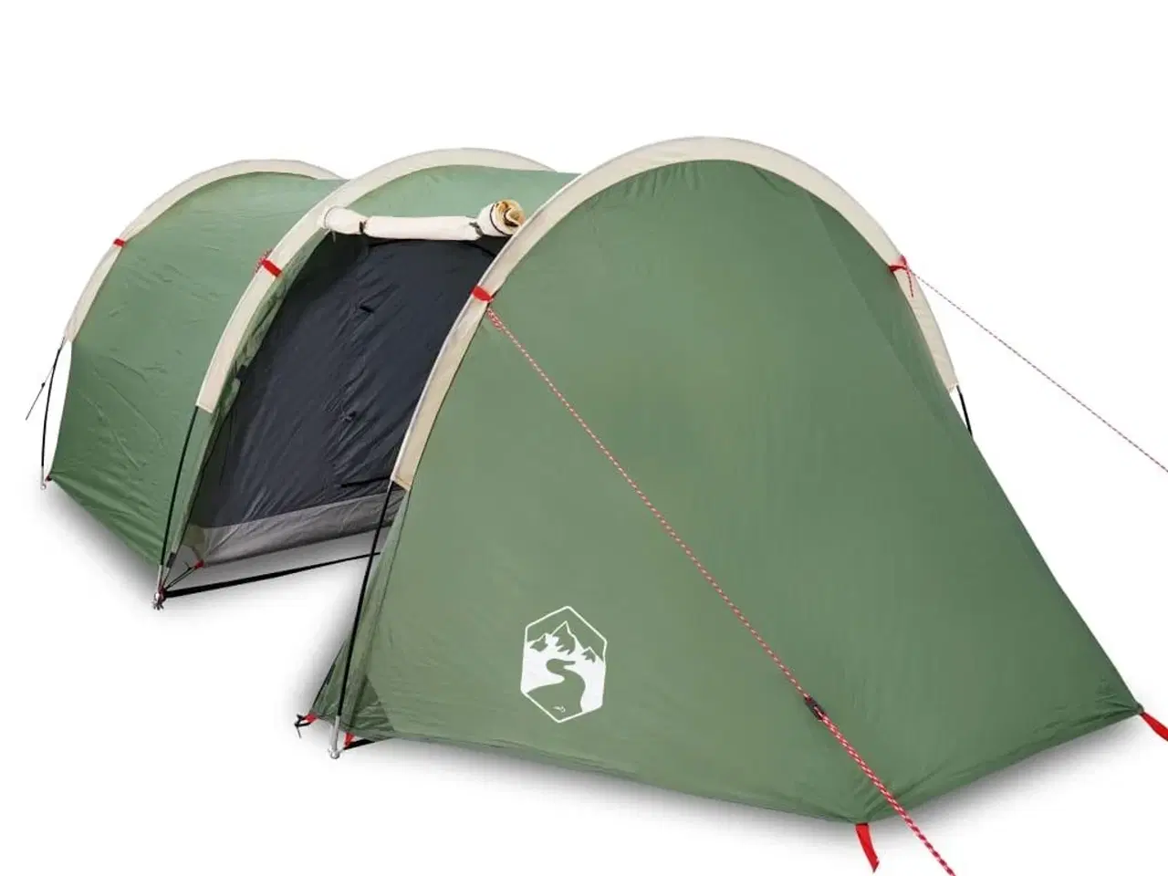 Billede 2 - 4-personers campingtelt vandafvisende grøn