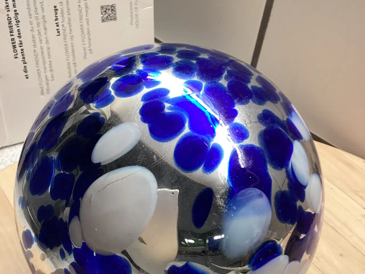 Billede 3 - Stor glas kugle/ julekugle