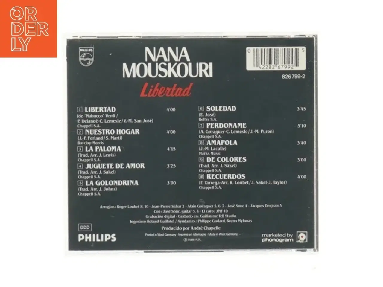 Billede 2 - Nana Mouskouri CD - Libertad fra Philips