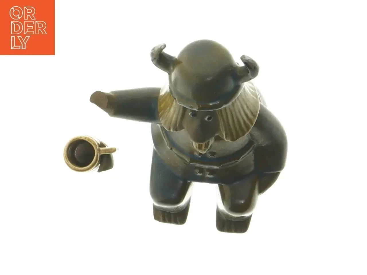 Billede 4 - Viking figurin med krus (str. 17 cm)