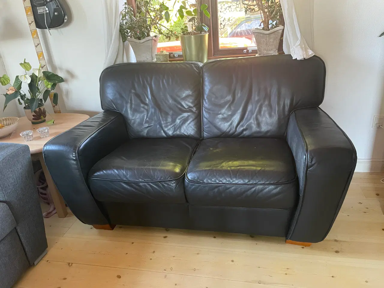 Billede 1 - Læder sofa 3 Pers og 2 pers