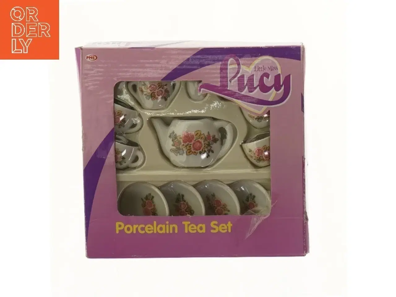 Billede 1 - Porcelæn te sæt til børn fra Little Miss Lucy (str. (kasse)4x20x19,5 cm)