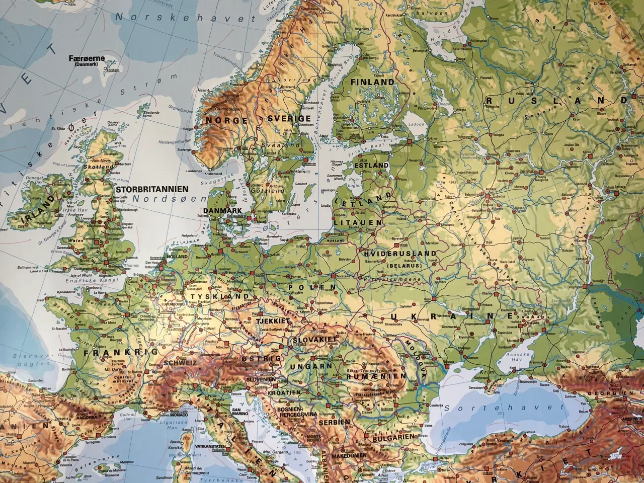 Billede 4 - Landkort over Europa