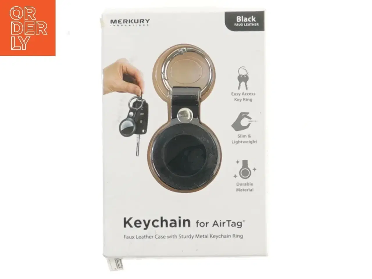 Billede 1 - Nøglering til AirTag i kunstlæder fra Merkury