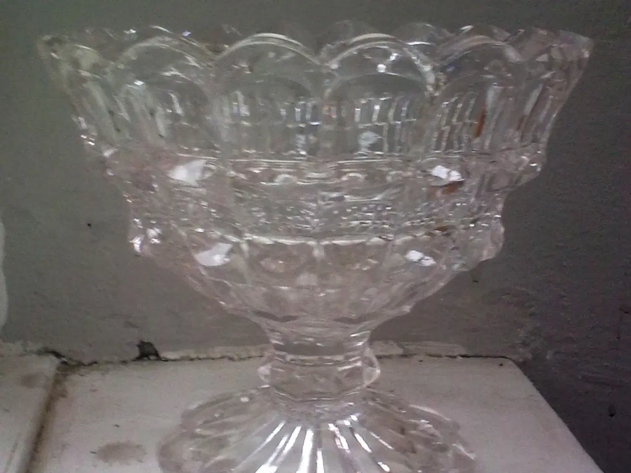 Billede 9 - Vintage antik Glas opsats eller skål evt. 2 samlet