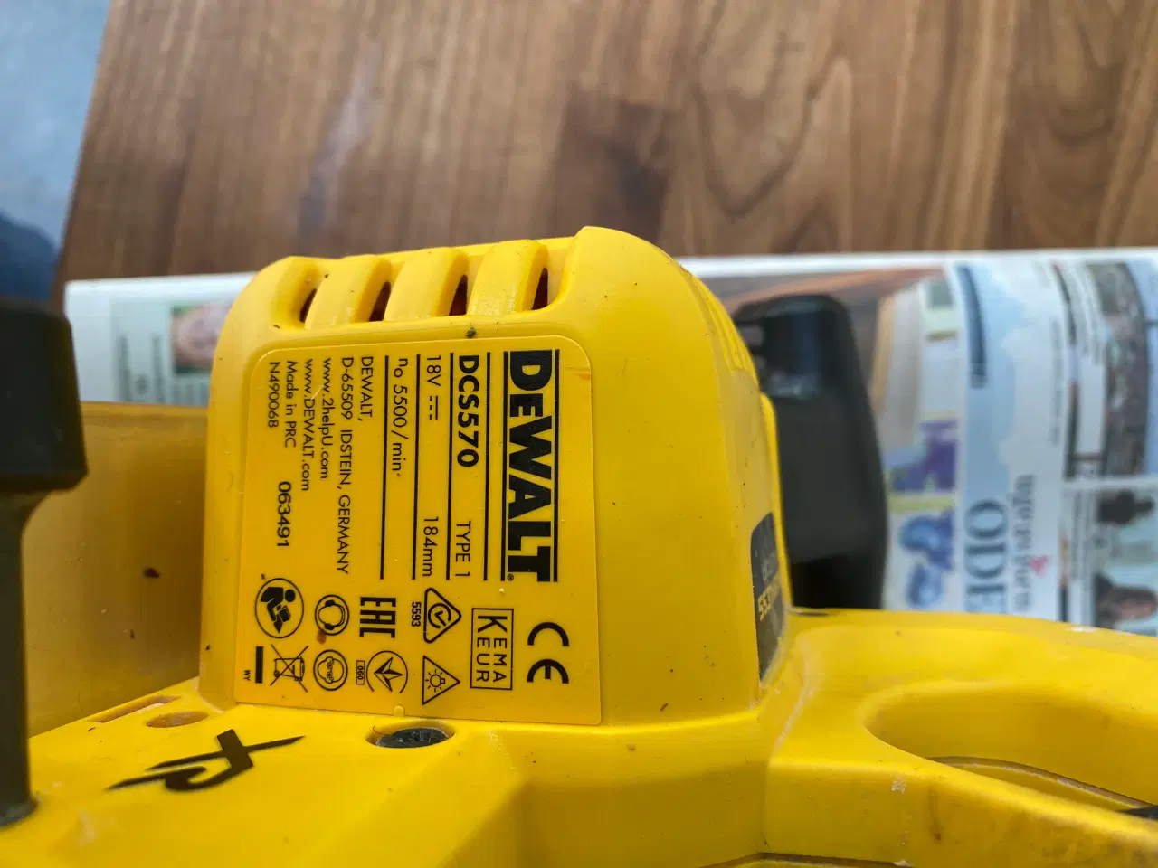 Billede 3 - DeWalt akku rundsav DSC570 - næsten ikke brugt