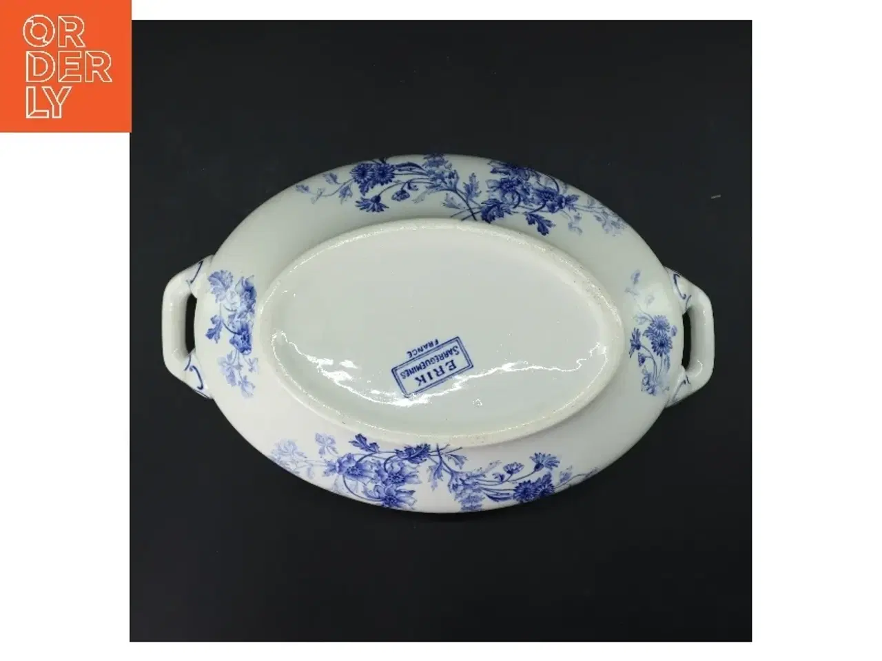 Billede 2 - Porcelæn serveringsskål med låg fra ERIK SAREDLER FAENCE (str. 30x18 cm)