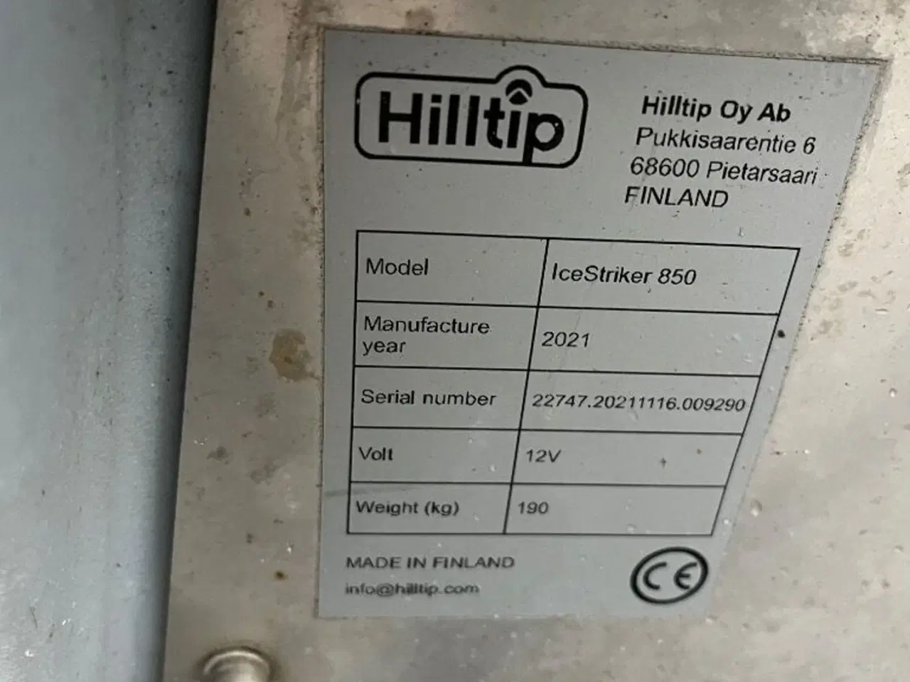Billede 5 - HillTip ICESTRIKER 850 Ladspreder 12 volt drift.