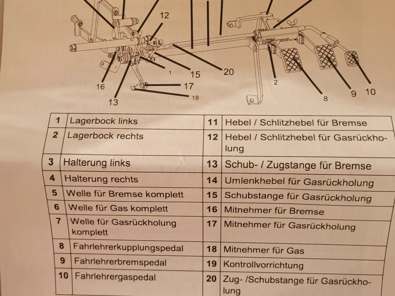 Billede 5 - VEIGEL pedalsæt for køreskolebil, til ID.4, ID.3  