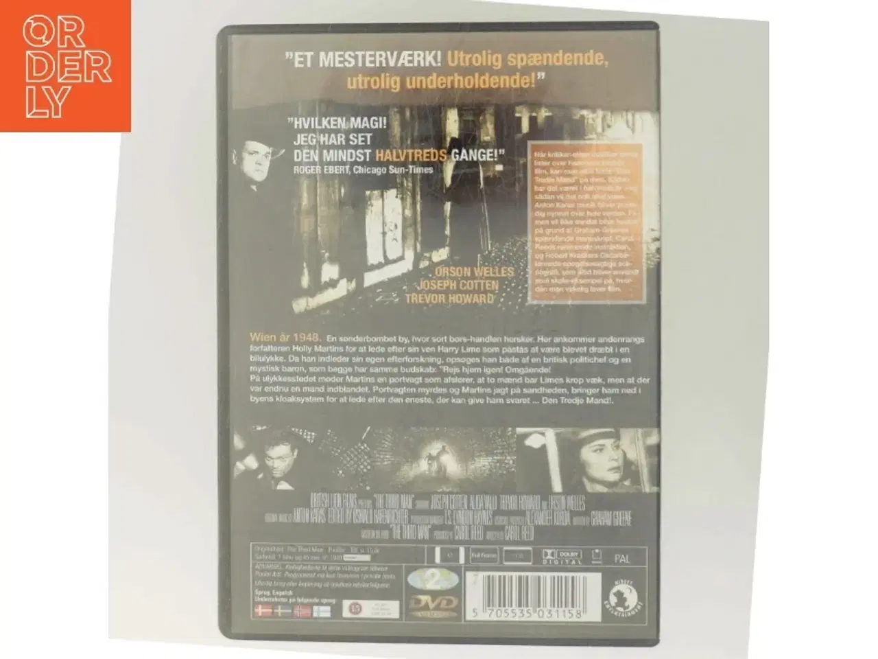 Billede 3 - The Third Man den Tredje Mand) med Orson Welles (DVD)