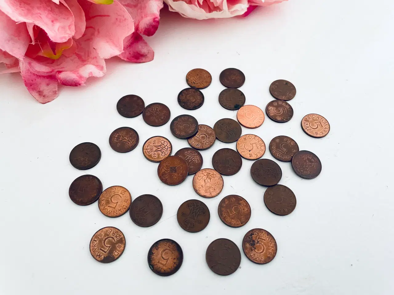 Billede 1 - Gamle 5 øre - 34 stk.