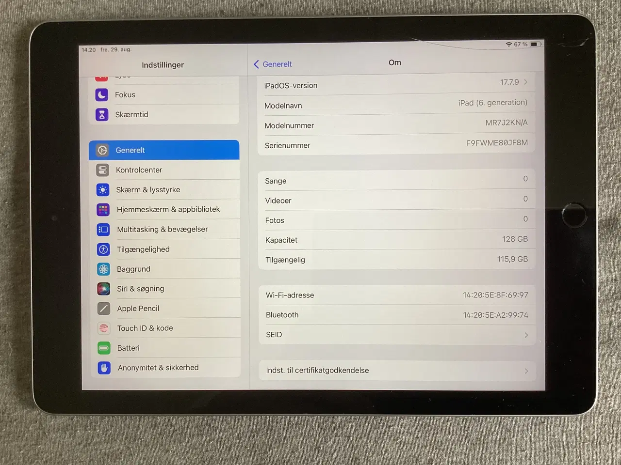 Billede 4 - iPad 6, 128 GB. 
