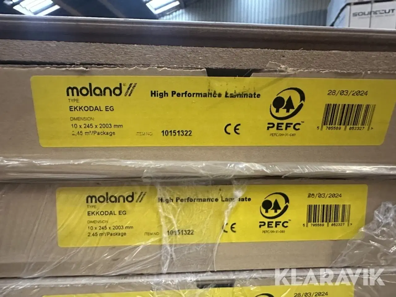 Billede 7 - Moland High Performance Laminate Wideplank Design Ekkodal Eg 10mm - 88,2 m2