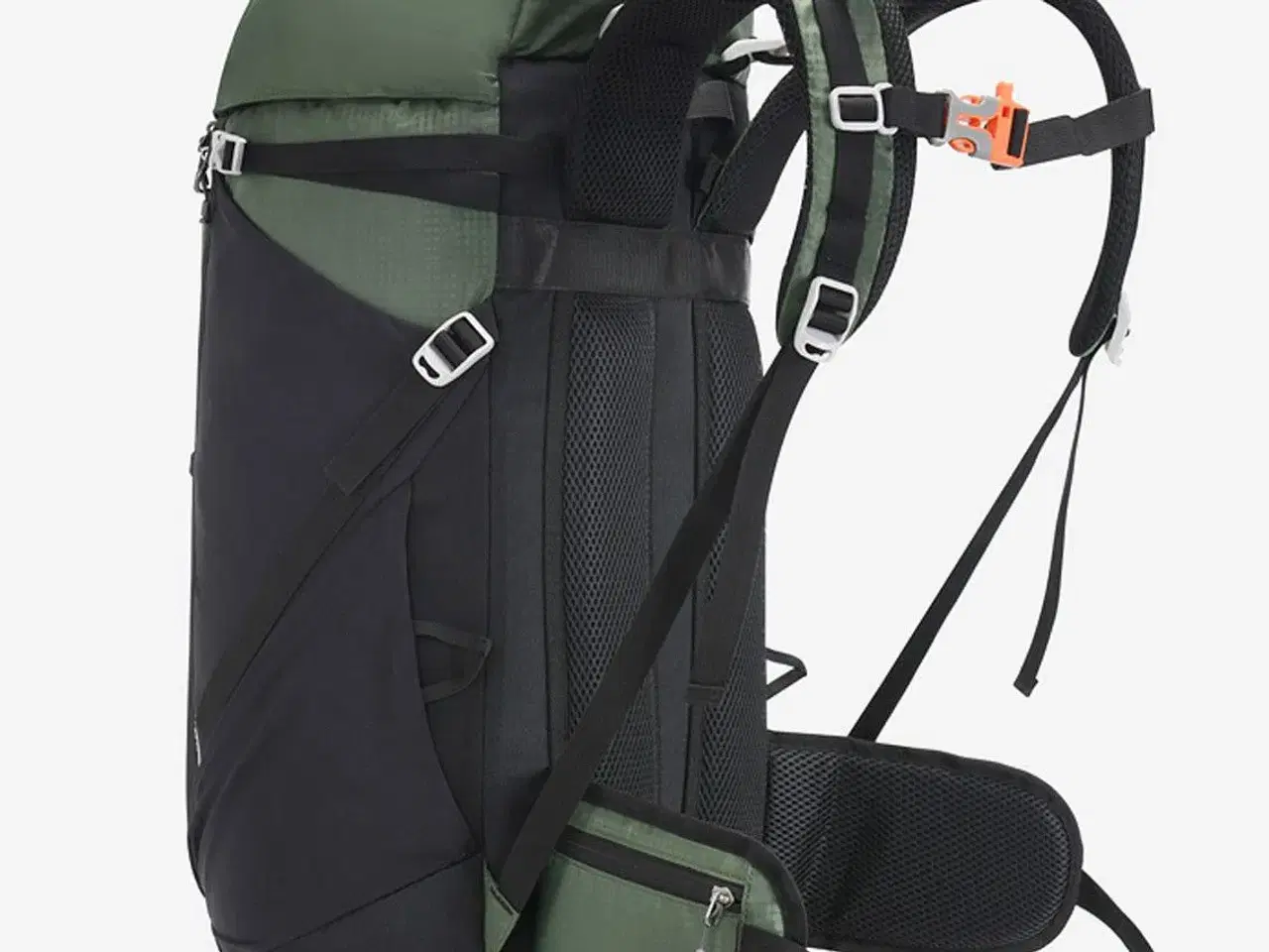 Billede 5 - Ny: Camino backpacker 50L Grøn Top og front åben
