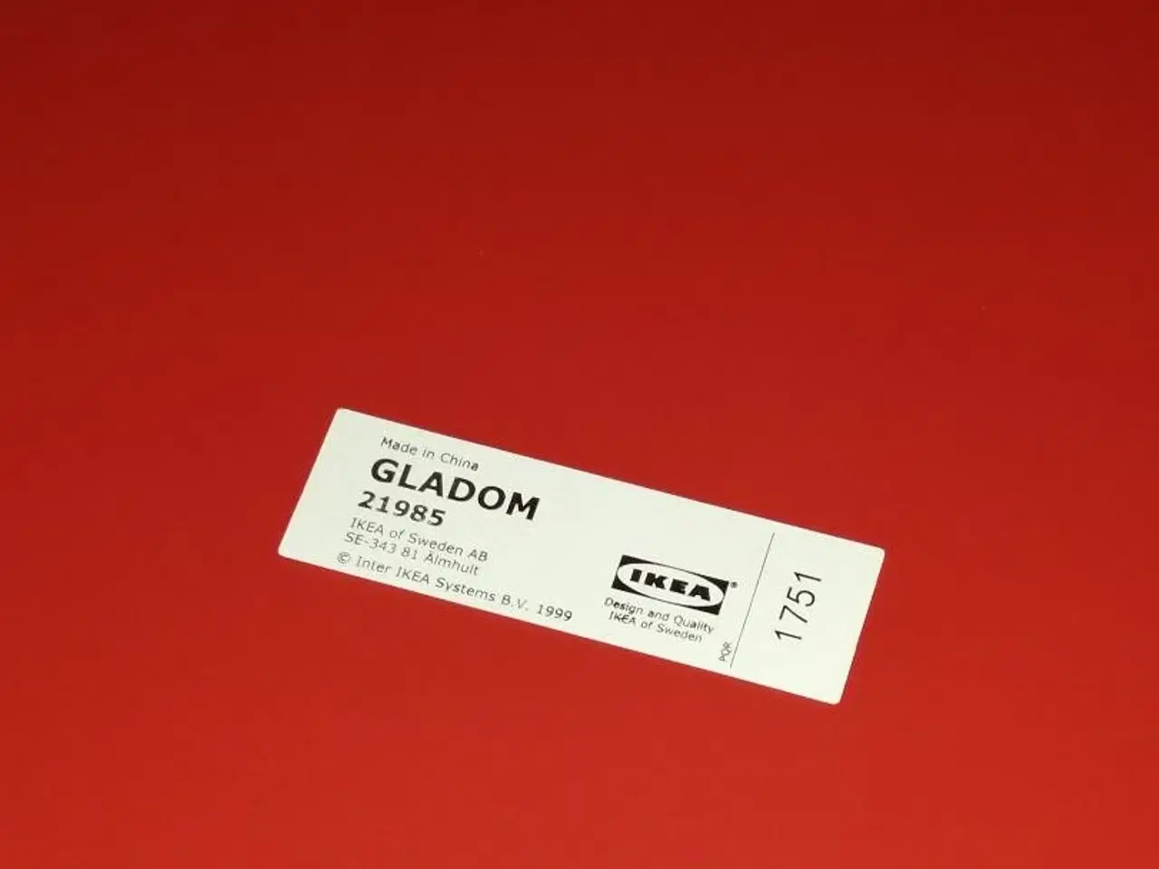 Billede 3 - NYT IKEA GLADOM BAKKEBORD, VARM RØD