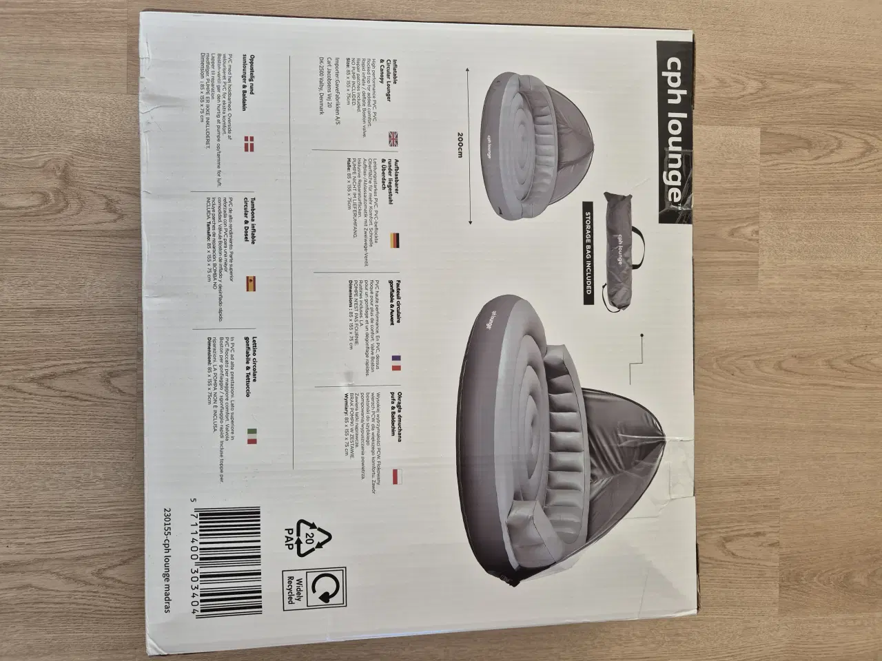 Billede 2 - Oppustelig sunlounger