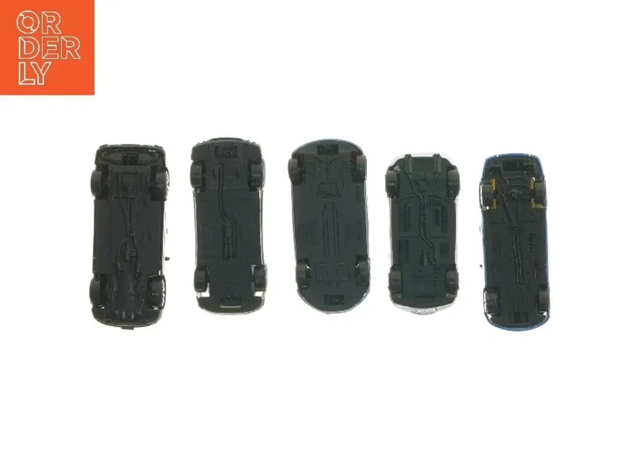 Billede 3 - Sæt med fem metal legetøjsbiler (str. ca. 11 cm)