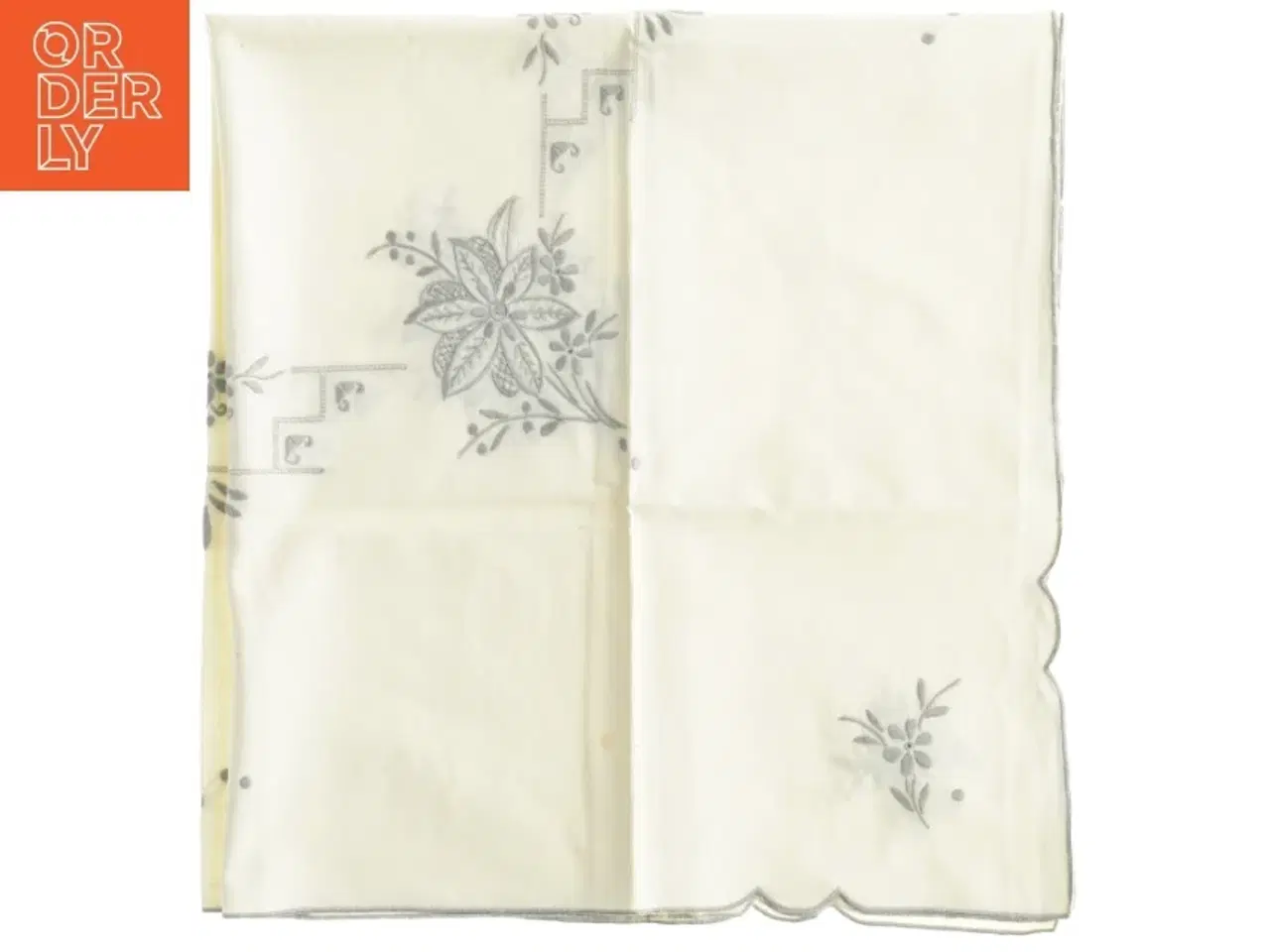 Billede 3 - Broderet dug (str. 82 x 78 cm)