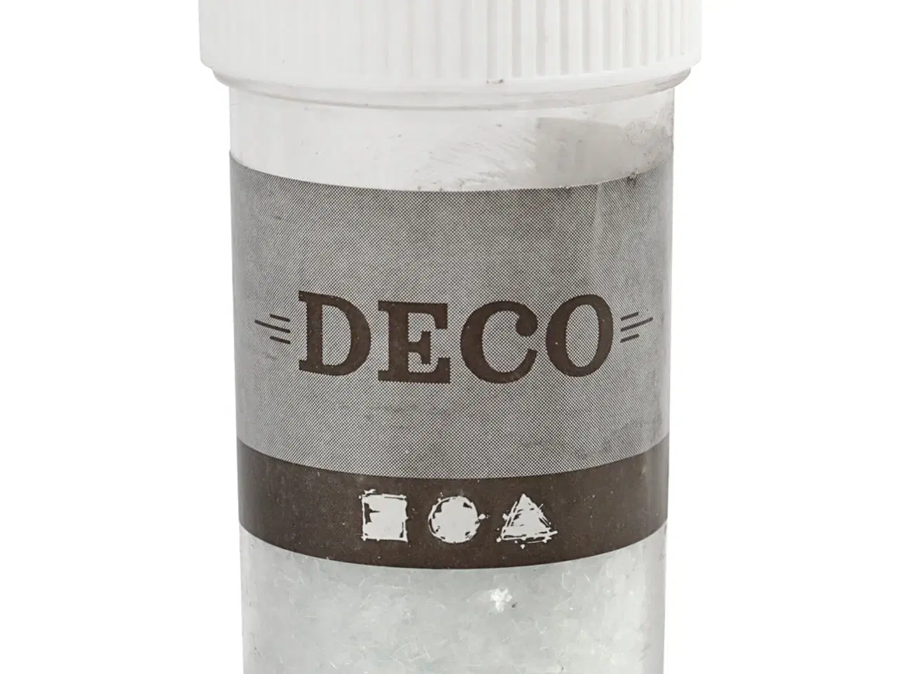 Billede 1 - Glitter, str. 1-3 mm, transparent, 30g/ 1 ds.