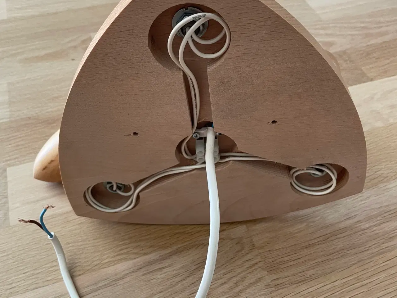 Billede 2 - Loft spot i bøg  med 3 lamper