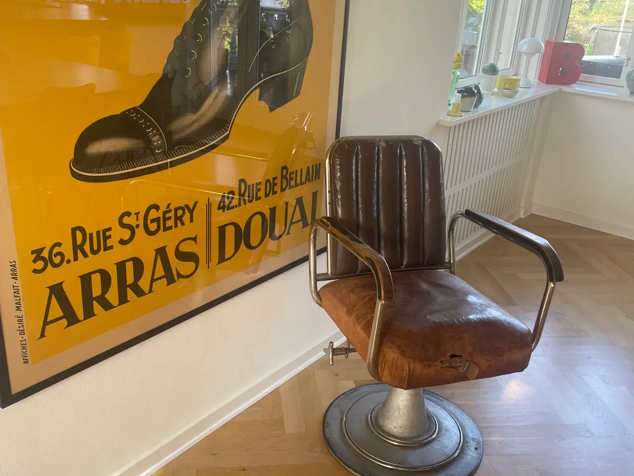 Billede 1 - Fed gammel fransk barber stol
