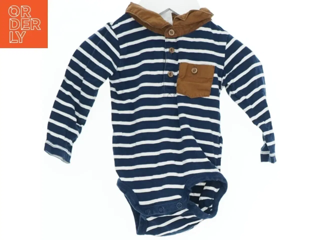 Billede 1 - Stribet bodystocking med hætte fra H&M (str. 68)