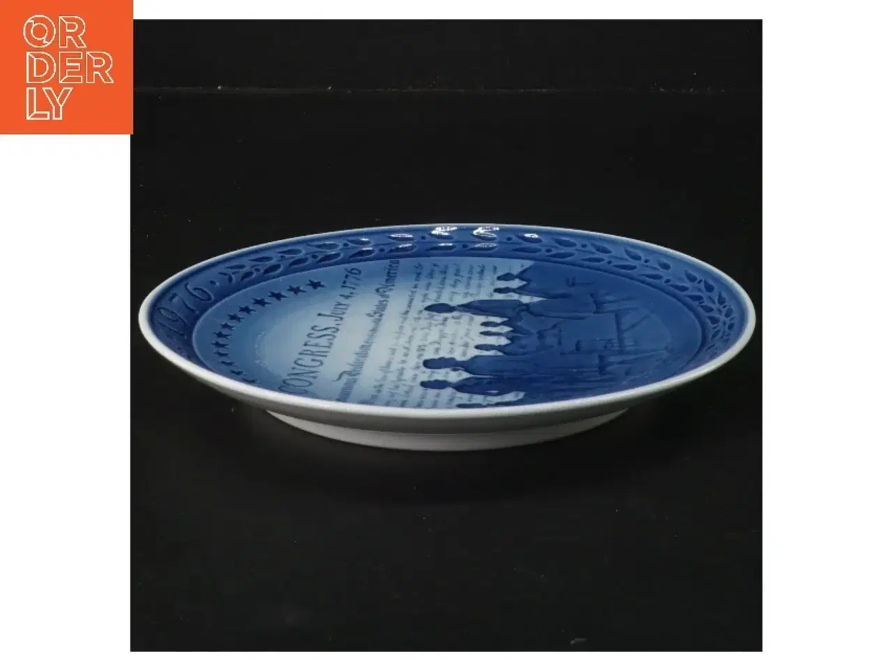 Billede 2 - Commemorative tallerken 1776-1976 fra Royal Collection (str. Ø 18,5 cm)