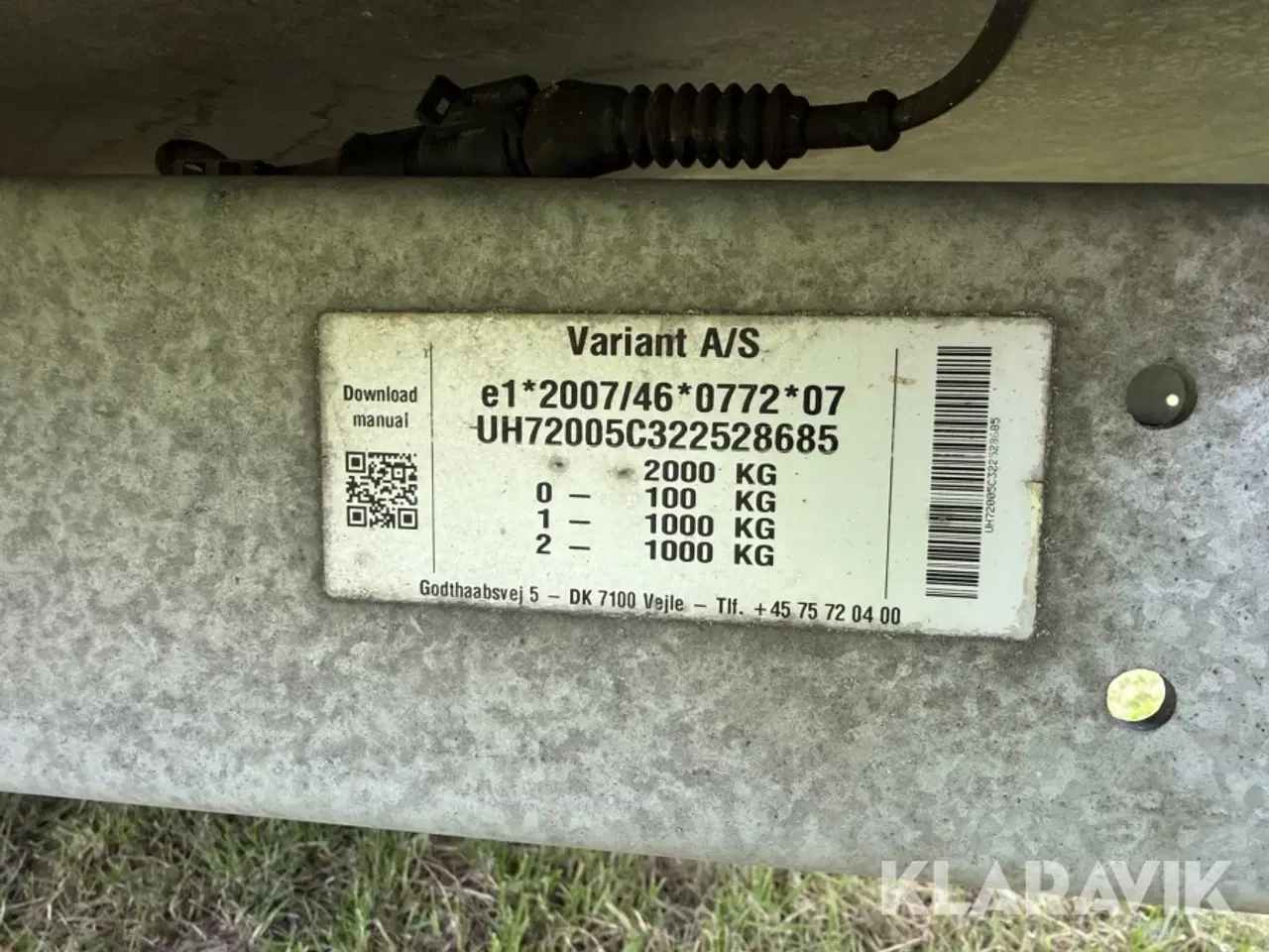 Billede 6 - Lukket trailer Variant Edition - 2000kg - med bremser
