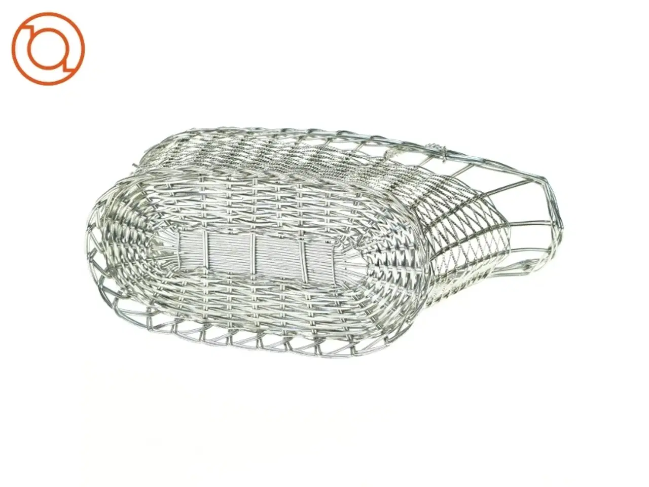 Billede 3 - Fil de fer Metal flet kurv Vinholder Kurv (str. 26 x 10 x 18 cm)