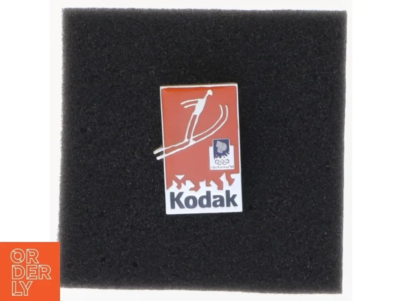 Billede 4 - Lillehammer 1994 Olympiske Lege Kodak Sponsor Pin (str. 3,5 x 2 cm)