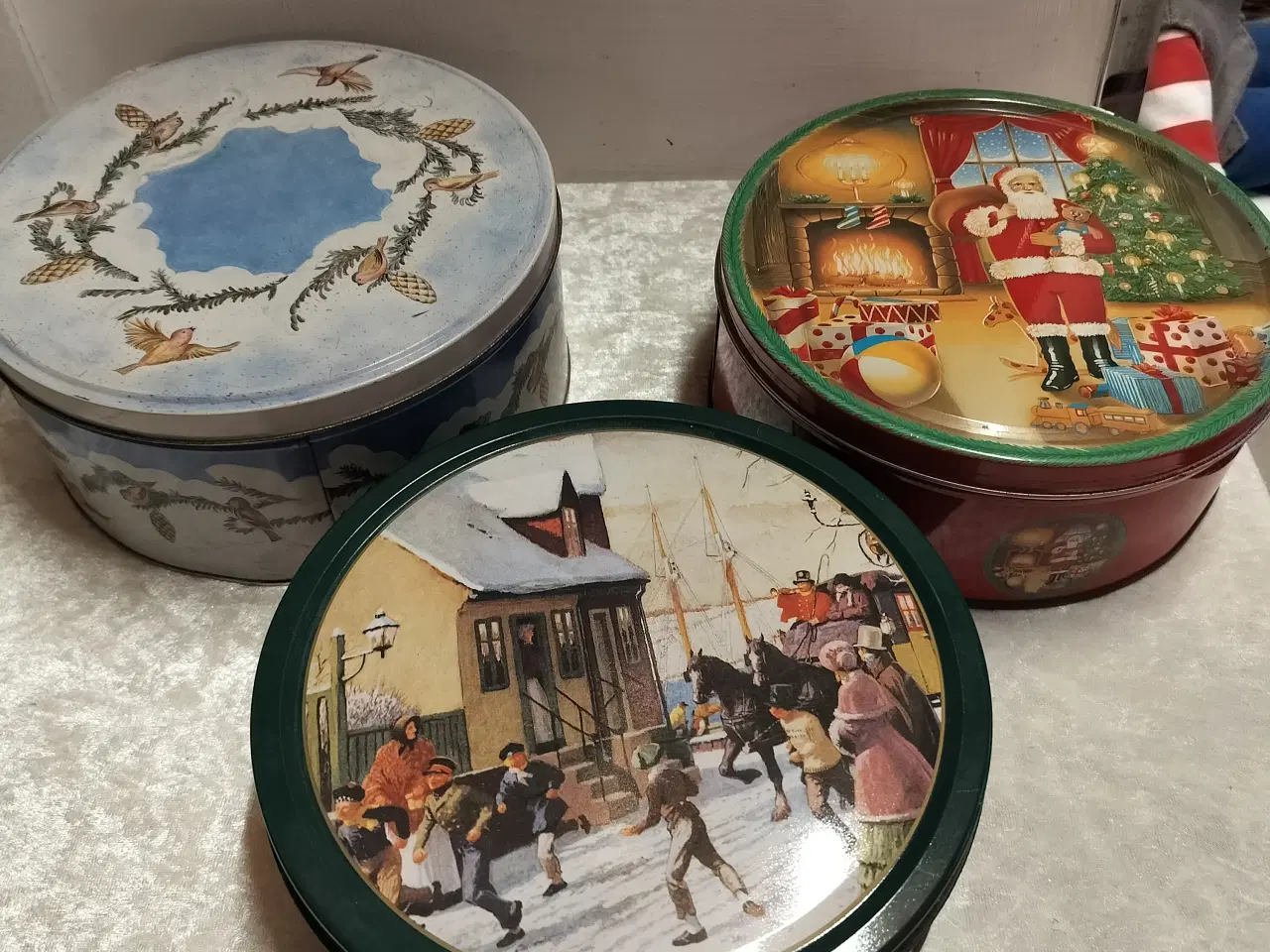 Billede 1 - 3 Gamle Jule kagedåser 