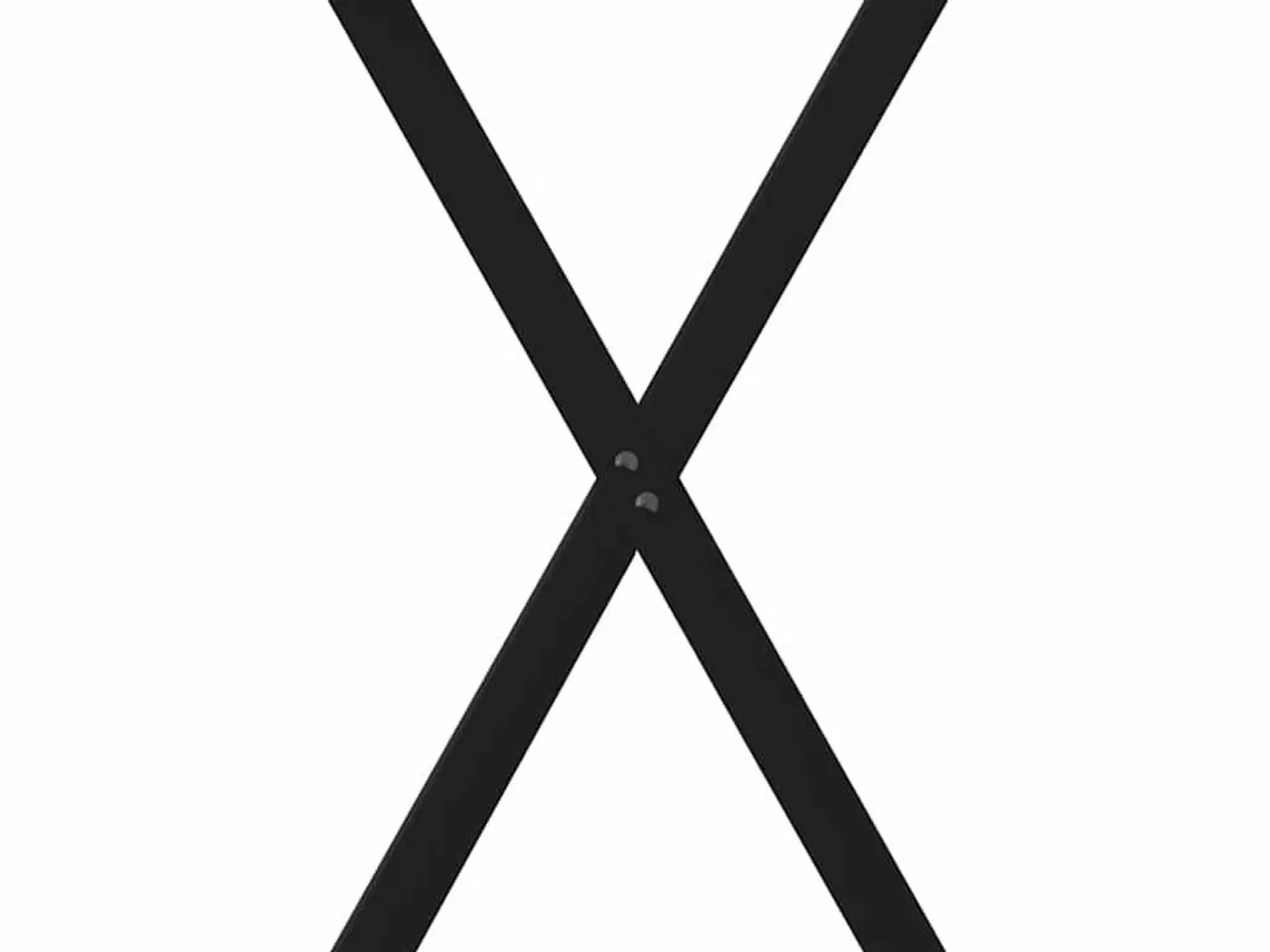 Billede 5 - Spisebordsben X-formet 2 stk. 57x(72-73) cm stål sort