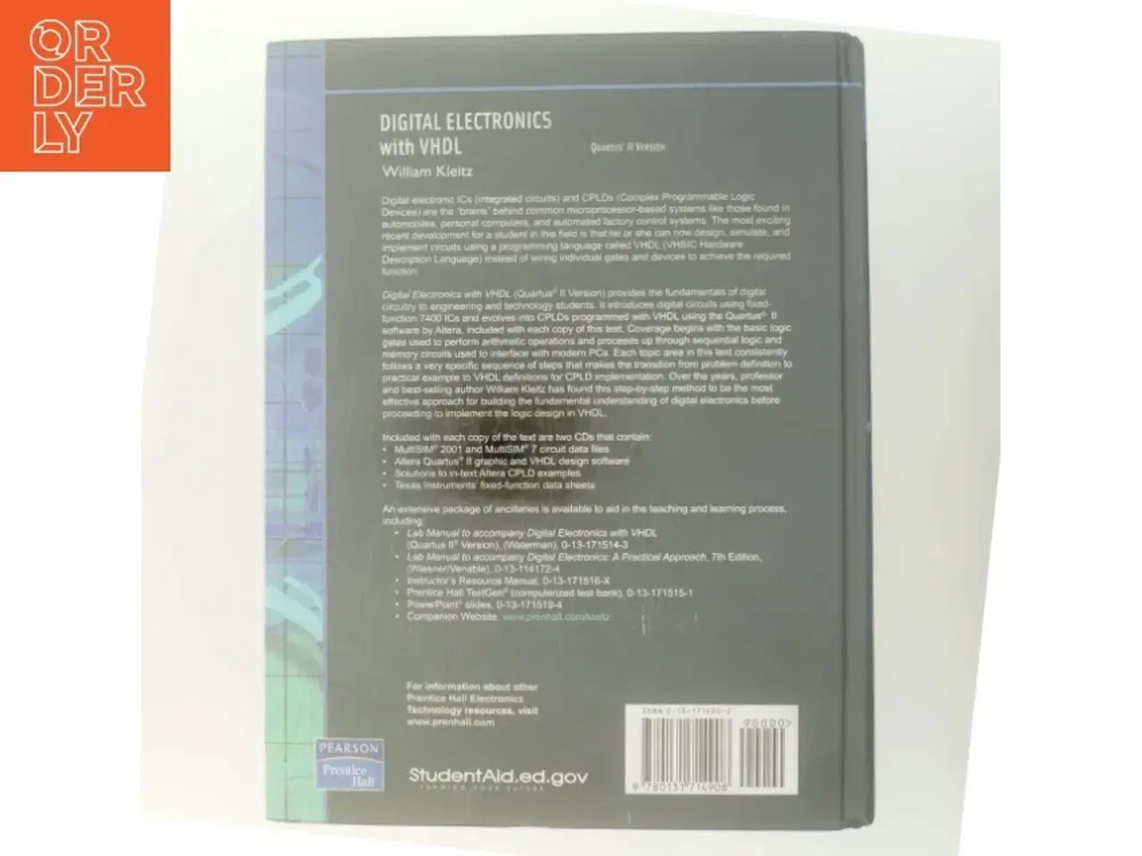 Billede 3 - Digital electronics with VHDL, Quartus II version af William Kleitz (Bog)