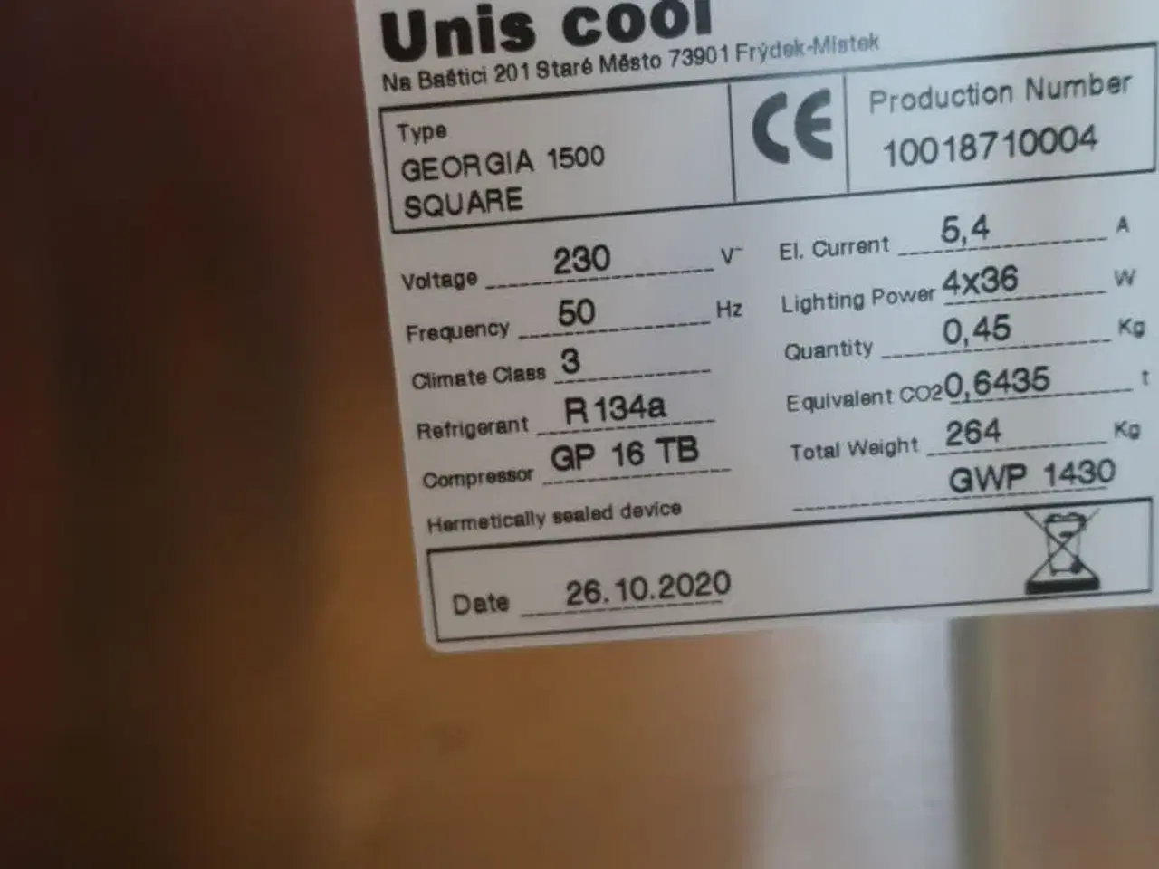 Billede 5 - Displaykøler UNIS COOL Georgia 1500 Square