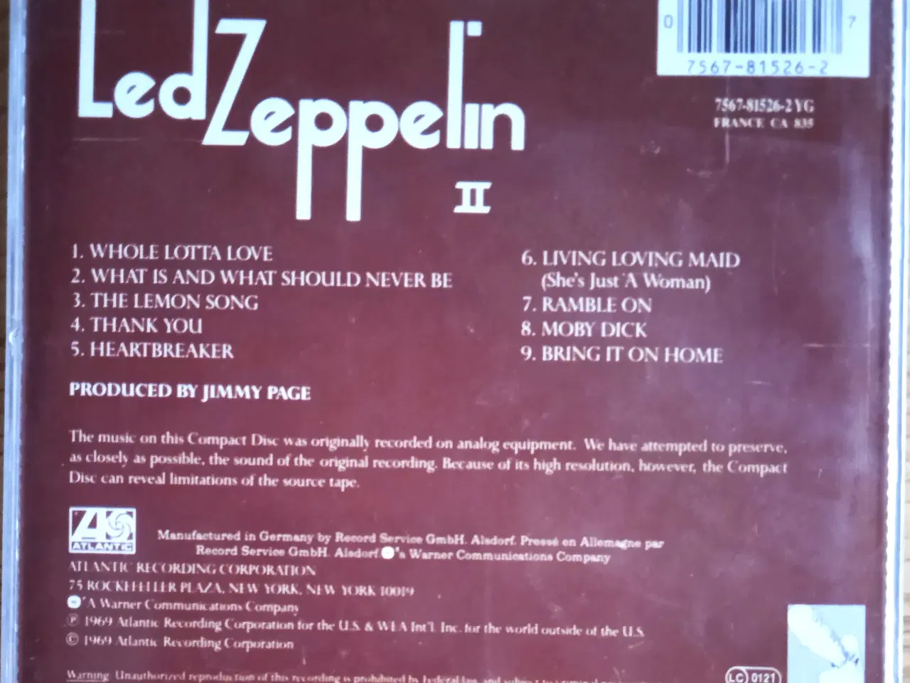 Billede 2 - Led Zeppelin: Led Zeppelin II