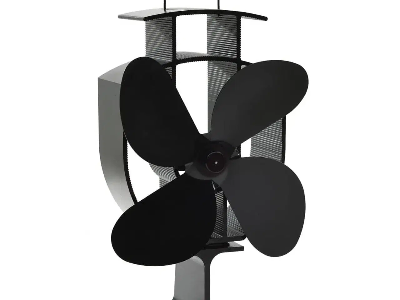 Billede 3 - Varmedrevet ovnventilator 4 blade sort