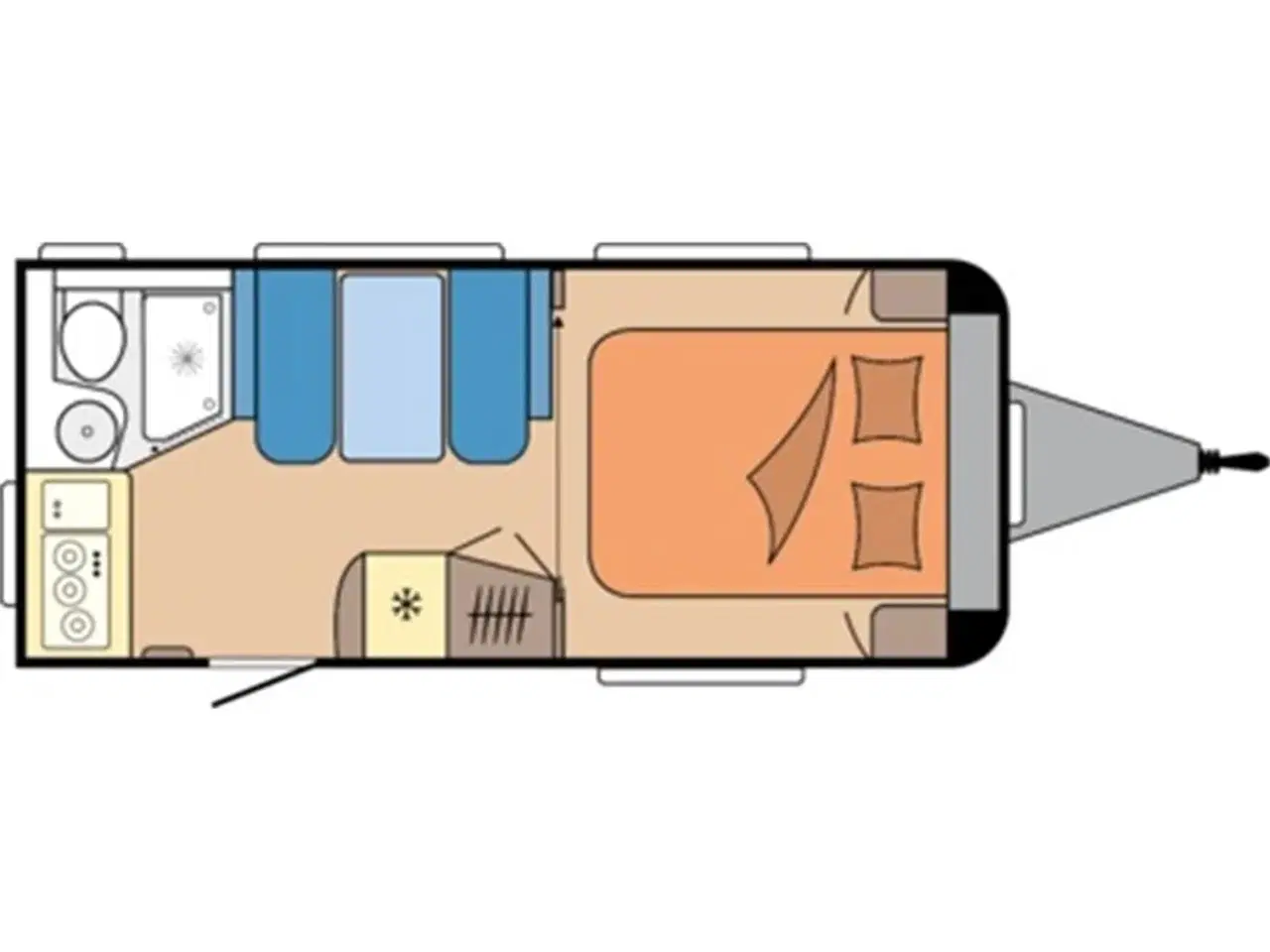 Billede 16 - 2026 - Hobby De Luxe 460 SFf   2026 Hobby De Luxe 460 SFf DK Line Se den hos Hinshøj Caravan A/S