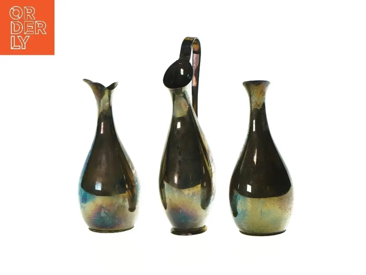 Billede 1 - Kander (3 stk) (str. H: 18,5 og 15 og 15 cm)