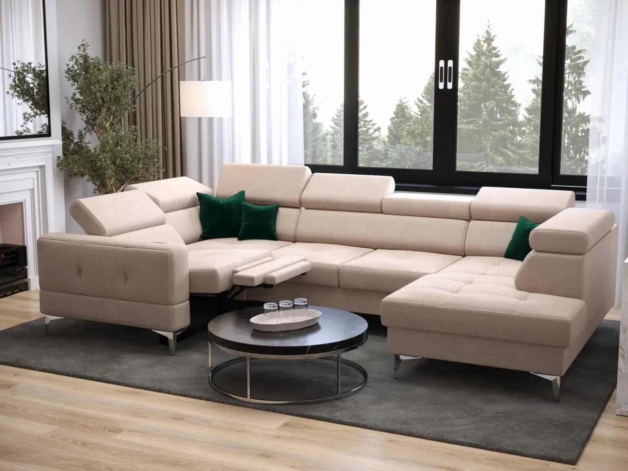 Billede 1 - TUTSEPI MAX I RELAX HJØRNESOFA MED SOVEFUNKTION 170x350x185 CM