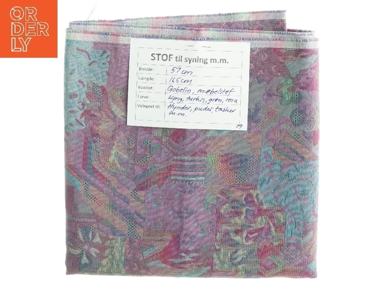 Billede 1 - Gobelinstof til møbler, puder m.m. (57 cm x 155 cm)